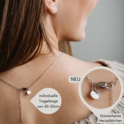 Schmuckladen AMOONIC Brautschmuck "Affections" Schmuck-Set bestehend aus Herzkette^ Hochzeit|Schmuck