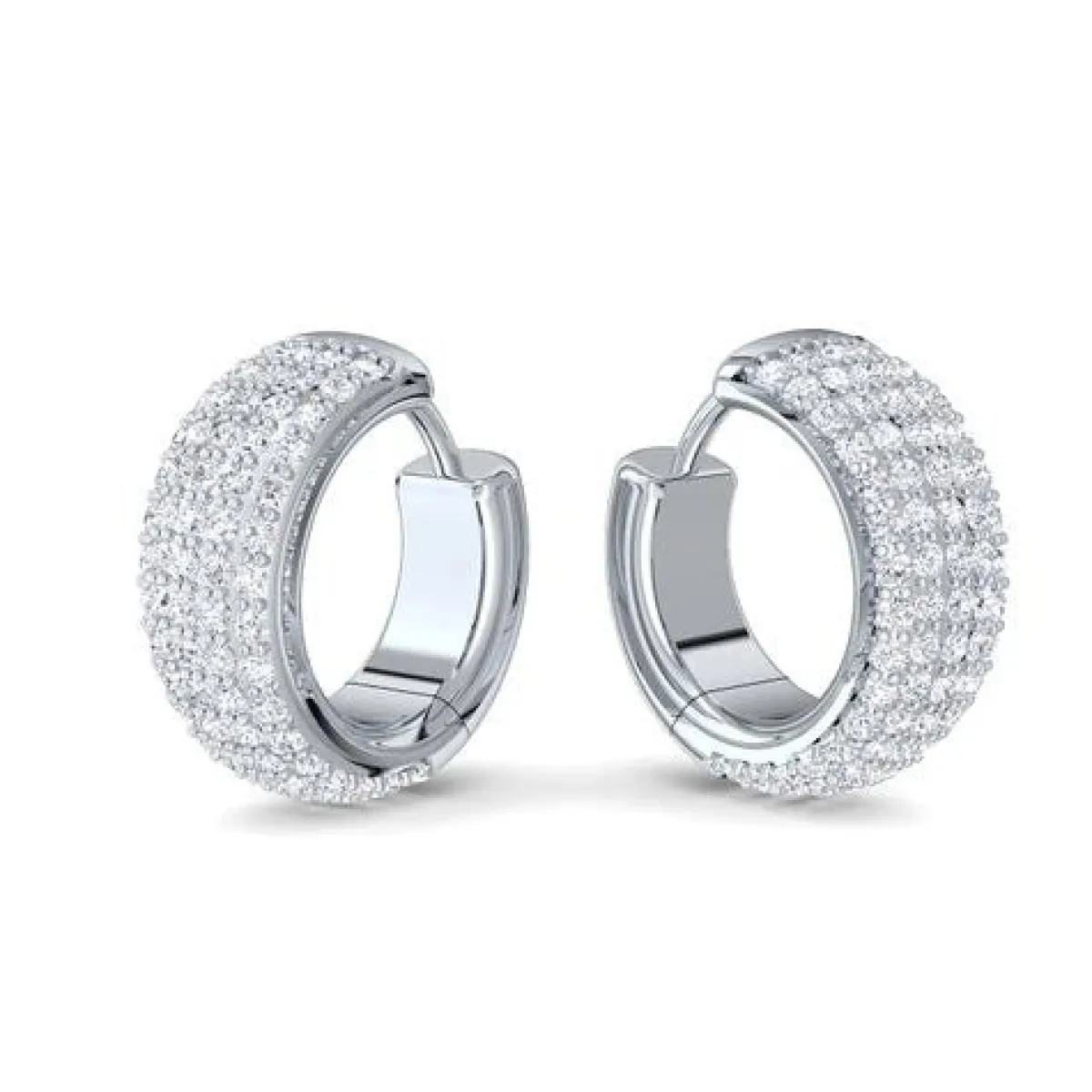Schmuckladen AMOONIC Creolen "Declaration of Love" Kreolen zum aufklappen mit 64 Zi^ Creolen|Schmuck