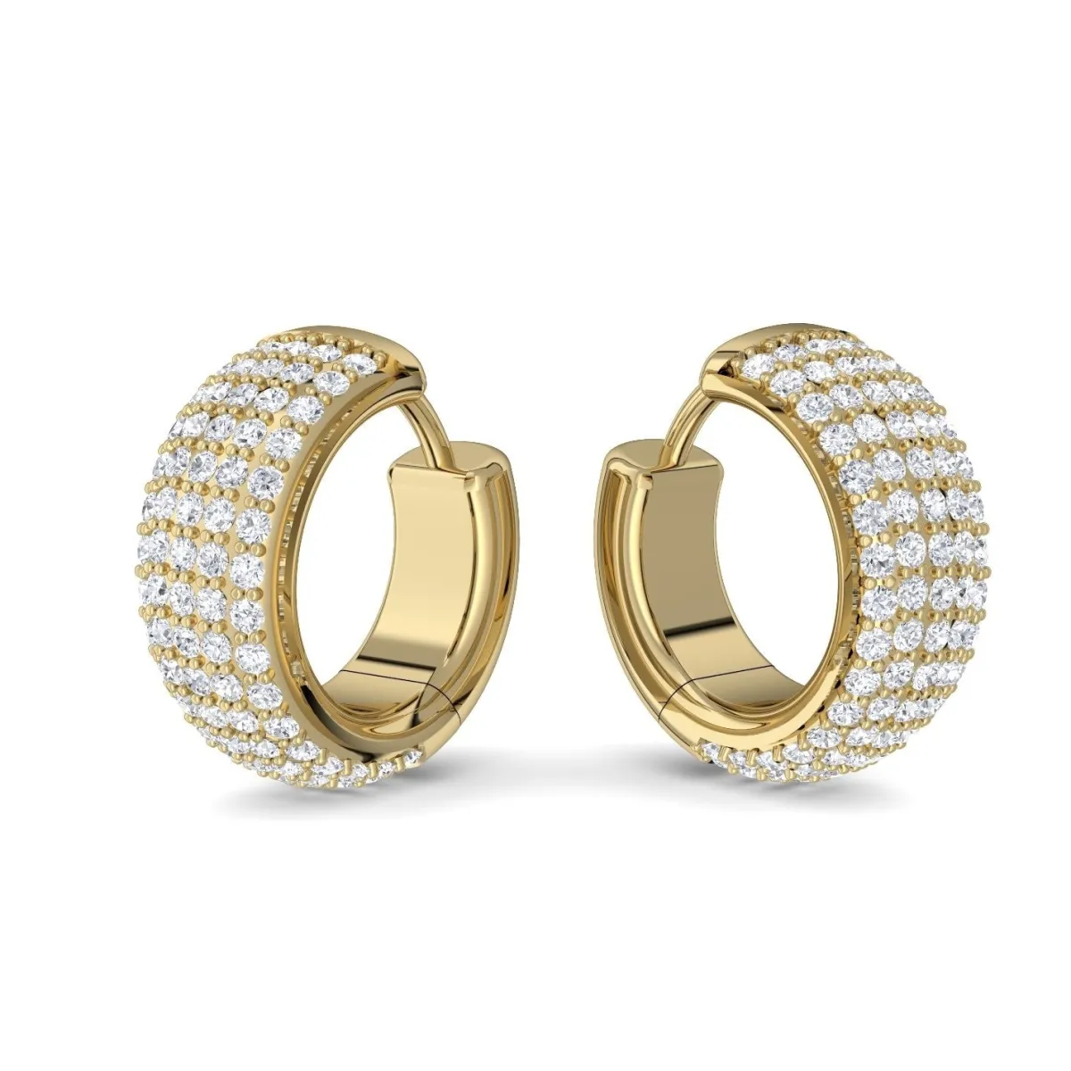 Schmuckladen AMOONIC Creolen "Declaration of Love" Kreolen zum aufklappen mit 64 Zi^ Creolen|Schmuck