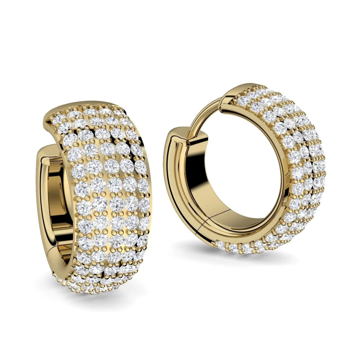 Schmuckladen AMOONIC Creolen "Declaration of Love" Kreolen zum aufklappen mit 64 Zi^ Creolen|Schmuck