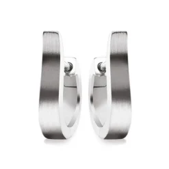 Schmuckladen AMOONIC Creolen "Wave" moderne Kreolen zum aufklappen in Strichmatt^ Creolen|Schmuck