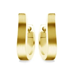 Schmuckladen AMOONIC Creolen "Wave" moderne Kreolen zum aufklappen in Strichmatt^ Creolen|Schmuck