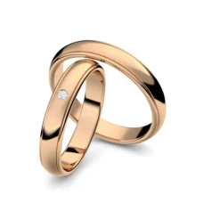 Schmuckladen AMOONIC Eheringe "Smart" Paarringe (Ring-Set) modern mit Zirkonia^ Hochzeit|Eheringe
