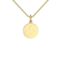 Schmuckladen AMOONIC Engel Kette "Shallow Angel" Schutzengel - Talisman (individuel^ Ketten Mit Gravur|Ketten Mit Gravur