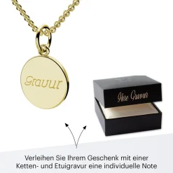 Schmuckladen AMOONIC Engel Kette "Shallow Angel" Schutzengel - Talisman (individuel^ Ketten Mit Gravur|Ketten Mit Gravur
