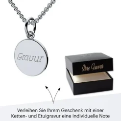 Schmuckladen AMOONIC Engel Kette "Shallow Angel" Schutzengel - Talisman (individuel^ Ketten Mit Gravur|Ketten Mit Gravur