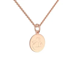 Schmuckladen AMOONIC Engel Kette "Shallow Angel" Schutzengel - Talisman (individuel^ Ketten Mit Gravur|Ketten Mit Gravur