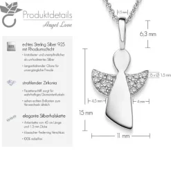 Schmuckladen AMOONIC Engel-Set "Angels Love" Schutzengel - Talisman - Kinder-Schmuc^ Schmuck
