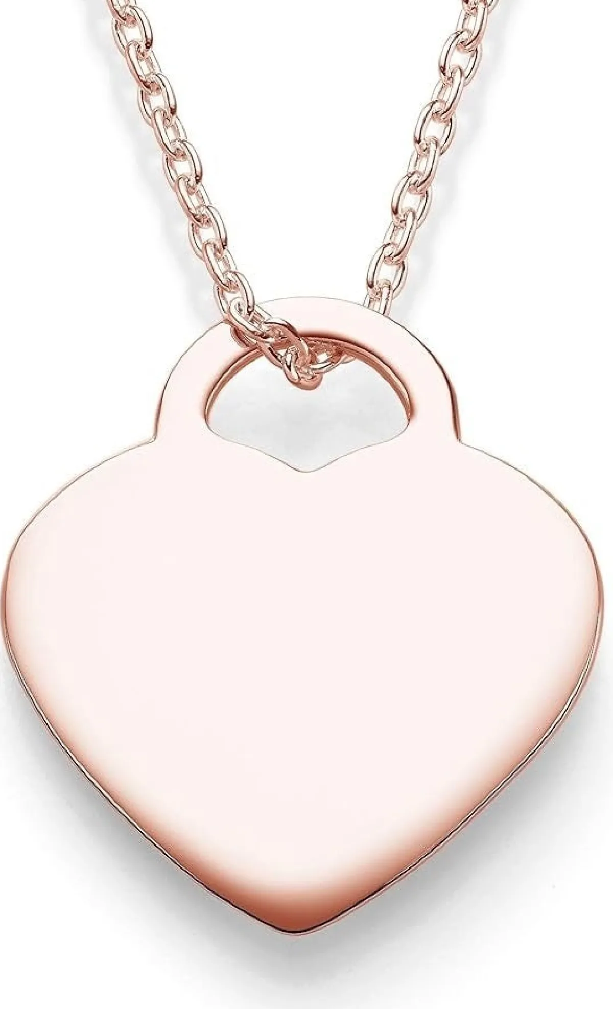 Schmuckladen AMOONIC Herzkette "True Words" Kette mit Herz-Gravurplatte - Anhänger^ Herzketten|Herzketten Mit Gravur