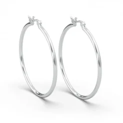Schmuckladen AMOONIC Hoops Creolen "Ella" 40 mm Kreolen mit stabilen Gelenkverschlu^ Creolen|Schmuck