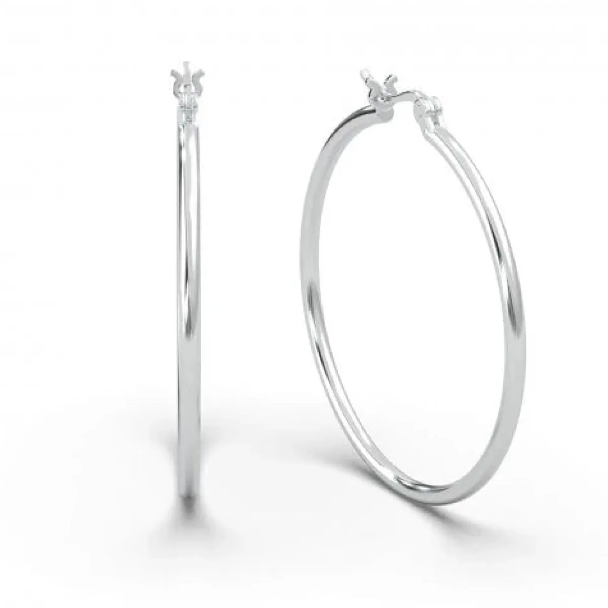 Schmuckladen AMOONIC Hoops Creolen "Ella" 40 mm Kreolen mit stabilen Gelenkverschlu^ Creolen|Schmuck