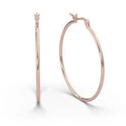 Schmuckladen AMOONIC Hoops Creolen "Ella" 50 mm Kreolen mit stabilen Gelenkverschlu^ Creolen|Schmuck
