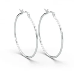Schmuckladen AMOONIC Hoops Creolen "Ella" 50 mm Kreolen mit stabilen Gelenkverschlu^ Creolen|Schmuck
