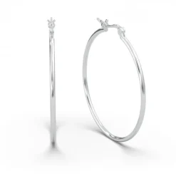 Schmuckladen AMOONIC Hoops Creolen "Ella" 50 mm Kreolen mit stabilen Gelenkverschlu^ Creolen|Schmuck