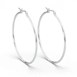 Schmuckladen AMOONIC Hoops Creolen "Ella" 60 mm Kreolen mit stabilen Gelenkverschlu^ Creolen|Schmuck