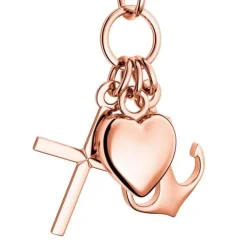 Schmuckladen AMOONIC Kette "Glaube-Liebe-Hoffnung" Herz-Kreuz-Anker-Anhänger^ Konfirmation|Schmuck