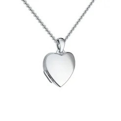 Schmuckladen AMOONIC Kindermedaillon "Little Love" 925er Silber vergoldet Herzanhän^ Medaillons|Herzketten