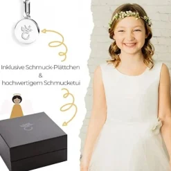 Schmuckladen AMOONIC Kreuz Kette "Belief" Kreuzanhänger mit 3 Zirkonia Steinen - Ki^ Konfirmation|Schmuck