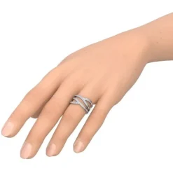 Schmuckladen AMOONIC Ringmodell "CrossX" extravaganter Ring in Sterling Silber 925^ Schmuck