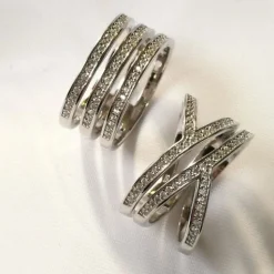 Schmuckladen AMOONIC Ringmodell "CrossX" extravaganter Ring in Sterling Silber 925^ Schmuck