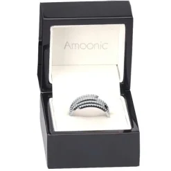 Schmuckladen AMOONIC Ringmodell "Spiral" funkelnder Ring in Sterling Silber 925 mit^ Schmuck