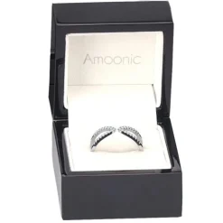 Schmuckladen AMOONIC Ringmodell "Trio Essence" extravaganter Ring in Sterling Silbe^ Schmuck