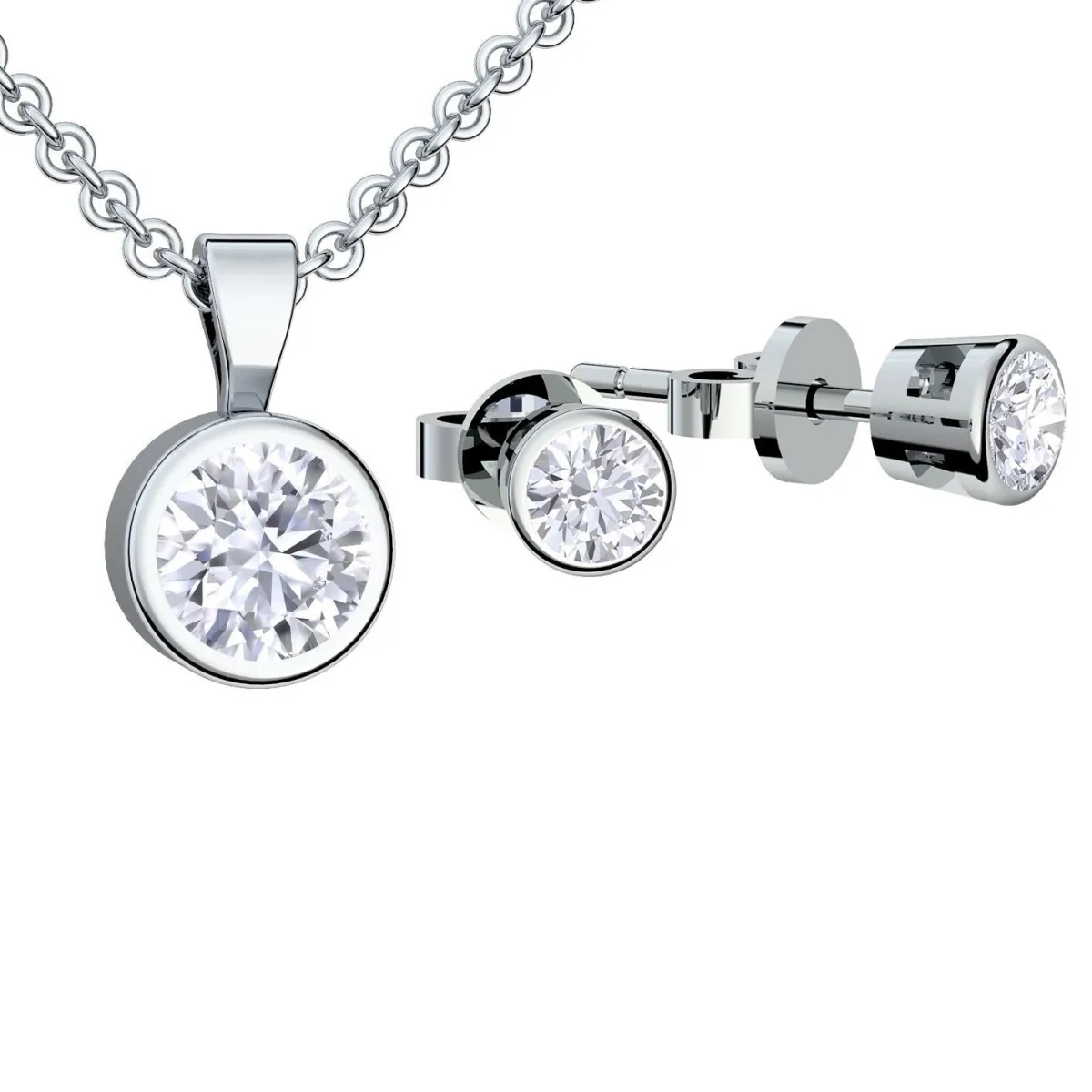 Schmuckladen AMOONIC Schmuck-Set "Stardreams" Brautschmuck bestehend aus einer Kett^ Hochzeit|Schmuck