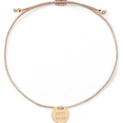 Schmuckladen Armband - Best Mum - Rückseitengravur möglich^ Stoffarmbänder|Armbänder Mit Gravur