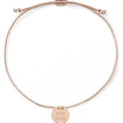 Schmuckladen Armband - Best Mum - Rückseitengravur möglich^ Stoffarmbänder|Armbänder Mit Gravur