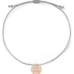 Schmuckladen Armband - Best Mum - Rückseitengravur möglich^ Stoffarmbänder|Armbänder Mit Gravur