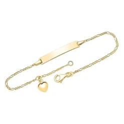 Schmuckladen Armband 925 Silber vergoldet mit Herzanhänger und Gravur^ Herzarmbänder|Armbänder Mit Gravur