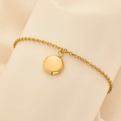 Schmuckladen Armband Eighty gravierbar Gold^ Weihnachten|Schmuck