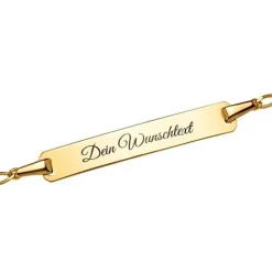 Schmuckladen Armband inkl. Gravur (375 Gelbgold)^ Echtgoldarmband|Echtgold Armband