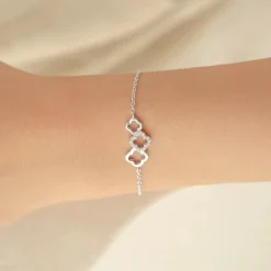 Schmuckladen Armband Kleeblatt Triple Clover - 925 Sterlingsilber^ Weihnachten|Schmuck