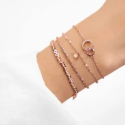 Schmuckladen Armband mit 2 Kreisen - Double Circle - 925 Sterlingsilber^ Schmuck