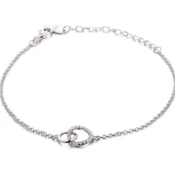 Schmuckladen Armband mit 2 Kreisen - Double Circle - 925 Sterlingsilber^ Schmuck