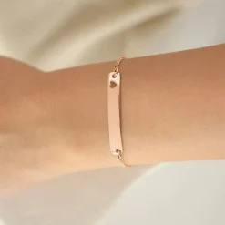 Schmuckladen Armband mit Gravur "soulmate" - 925 Sterlingsilber | Rückseite individ^ Armbänder Mit Gravur|Armbänder Mit Gravur