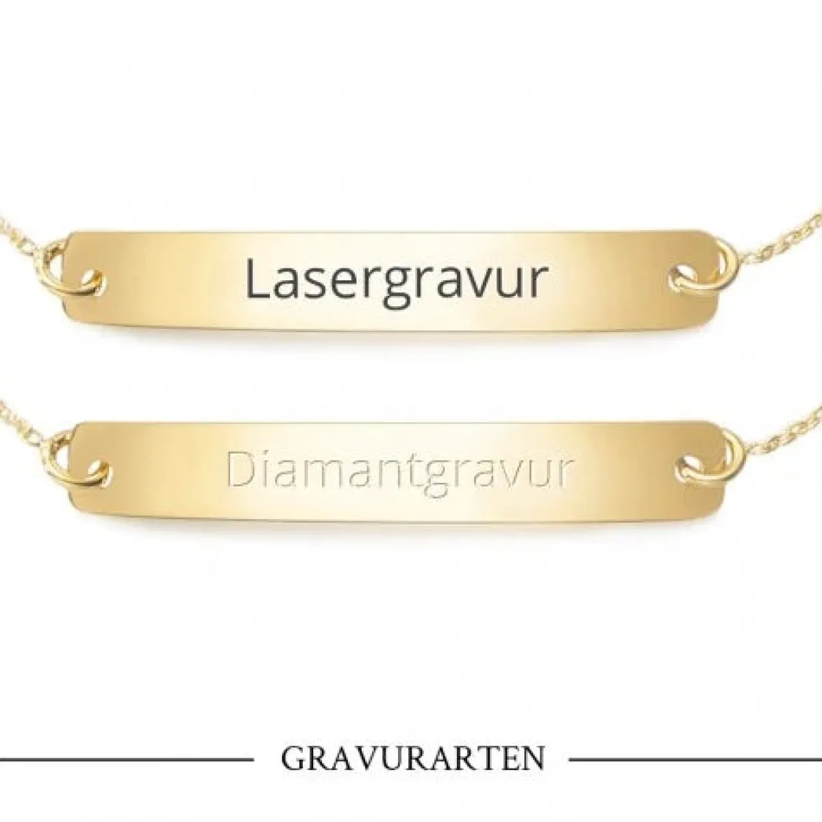 Schmuckladen Armband mit Gravurplatte - individuell gravierbar^ Muttertag|Valentinstag
