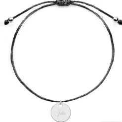 Schmuckladen Armband mit runder Gravurplatte | individuell gravierbar^ Muttertag|Edelstahl Armbänder