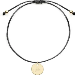 Schmuckladen Armband mit runder Gravurplatte | individuell gravierbar^ Muttertag|Edelstahl Armbänder