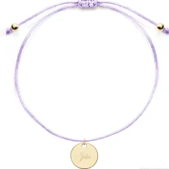 Schmuckladen Armband mit runder Gravurplatte | individuell gravierbar^ Muttertag|Edelstahl Armbänder