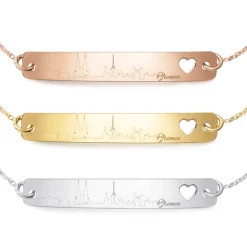 Schmuckladen Armband mit Silhouette "Deiner Stadt" | 925 Sterlingsilber^ Armbänder Mit Gravur|Armbänder Mit Gravur