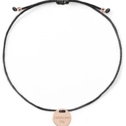 Schmuckladen Armband "celebrate life" mit Rückseitengravur - 925 Sterlingsilber^ Stoffarmbänder|Armbänder Mit Gravur