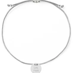 Schmuckladen Armband "GIRL POWER"^ Stoffarmbänder|Armbänder Mit Gravur