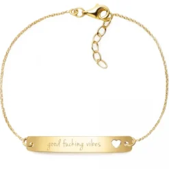 Schmuckladen Armband "good fucking vibes"^ Armbänder Mit Gravur|Armbänder Mit Gravur
