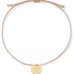 Schmuckladen Armband "good luck"^ Stoffarmbänder|Armbänder Mit Gravur