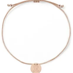 Schmuckladen Armband "grow and be better"^ Stoffarmbänder|Armbänder Mit Gravur