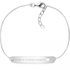 Schmuckladen Armband "make it fucking happen"^ Armbänder Mit Gravur|Armbänder Mit Gravur
