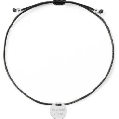 Schmuckladen Armband "so proud of you"^ Stoffarmbänder|Armbänder Mit Gravur