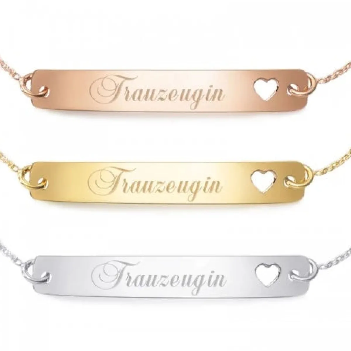 Schmuckladen Armband "Trauzeugin"^ Armbänder Mit Gravur|Armbänder Mit Gravur